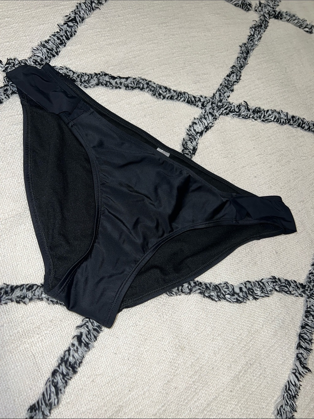 Size L 11-13 black bikini bottoms NWOT